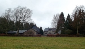2014 view of the Palm farm. Elements left of the main building are post war additions.